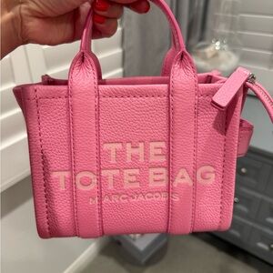 MARC JACOBS mini tote crossbody in Petal Pink